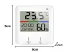 Hőmérő, időjárásállomás, beépített higrométer, óra, elemes LCD