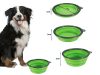 Szilikon tál kutyáknak összecsukható turisztikai carabinieri 400ml zöld