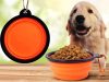 Szilikon tál kutyáknak összecsukható turisztikai carabinieri 800mlnarancs
