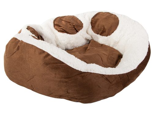 Bolyhos kutyaágy macskafekhely puha párna 60cm x 50cm barna