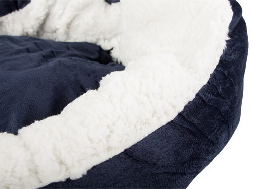 Bolyhos kutyaágy macskafekhely puha párna 60cm x 50cm kék