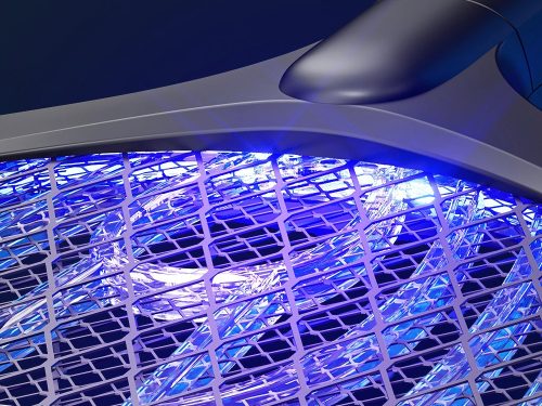 Elektromos légycsapó szúnyogok, molyok és rovarok ellen, UV lámpával és állvánnyal