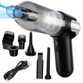   Vezeték nélküli porszívó 120w turbó autóhoz fúvókák készlet