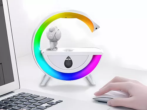 Párásító hangszóróval bluetooth led asztronauta usb köd rgb