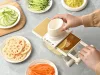 Kézi zöldségreszelő, multifunkcionális szeletelő 6 pengével