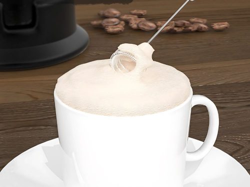 Kézi kávétejhabosító, mini elektromos keverőállvány