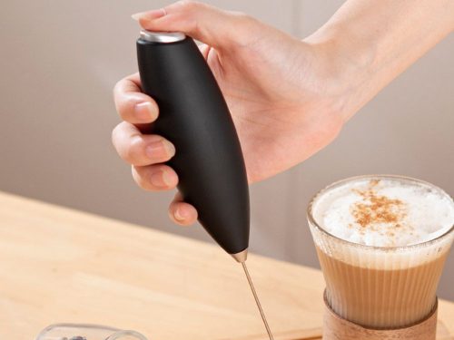 Kézi kávétejhabosító, mini elektromos keverőállvány