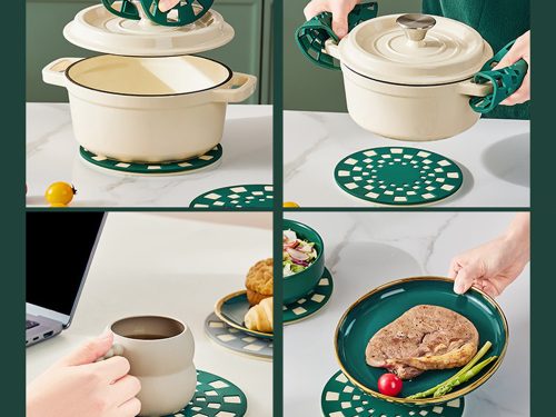 2db edényfogó/alátét, szilikon tűzálló tálca