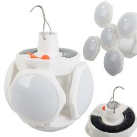   Összhajtható led-es napenergia kempinglámpa kerti akasztóhoz, turisztikai sátrakhoz