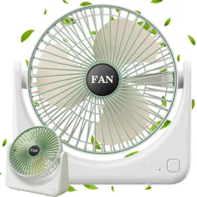   Asztali ventilátor ventilátor vezeték nélküli usb csendes újratölthető 3 üzemmódban
