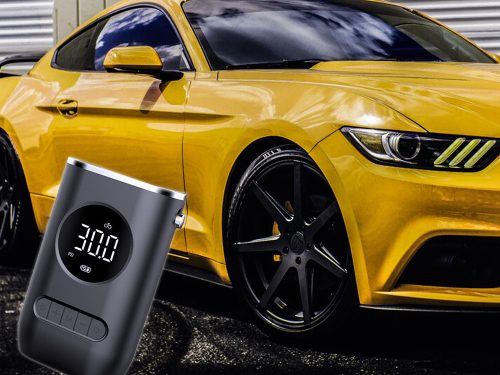 Akkumulátoros pumpa kerékpár autó elektromos kompresszor 10 bar lcd