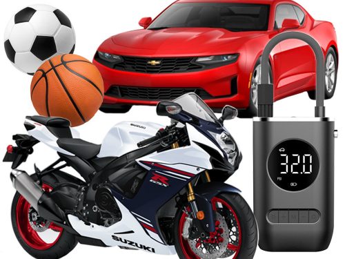 Akkumulátoros pumpa kerékpár autó elektromos kompresszor 10 bar lcd