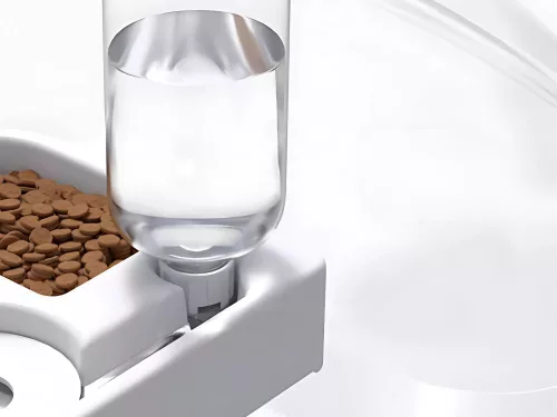 2in1 dupla etető- és itatótál 500 ml-es tartállyal kutyának macskának