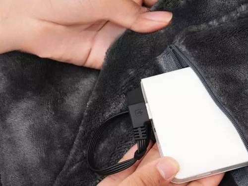 Usb elektromos mellény és takaró 140x70 cm 3 fokozat 7 fűtési zóna