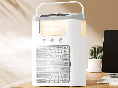 Asztali ventilátor vízzel párásító usb rgb led 3 sebességi szintek