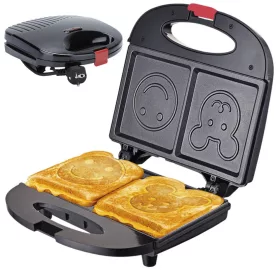   Toaster szendvicssütő mosolygós, csúszásmentes, 750 w-os