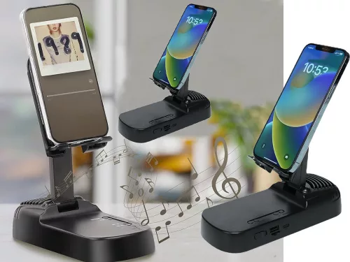 teleszkópos telefonállvány, bluetooth Hangszóró, powerbank 3in1