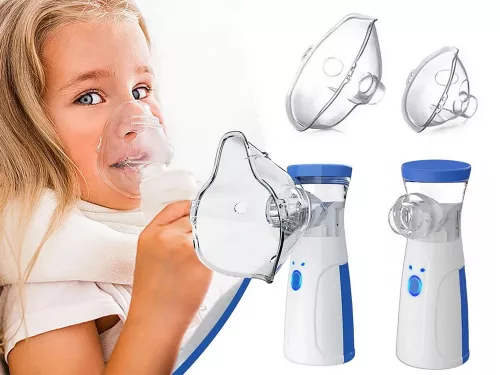Inhalátor nebulizátor hálós hordozható vezeték nélküli csendes maszk