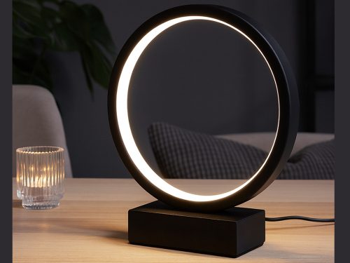 Asztali éjszakai lámpa körös gyűrű szín hűvös meleg semleges beállítás