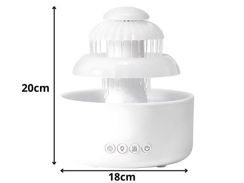 Párásító diffúzor led lámpa aromaterápiás szökőkút vezeték nélkül