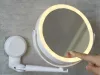 Led smink tükör forgó nagyító tükör 360°-os fali tartóval