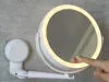 Led smink tükör forgó nagyító tükör 360°-os fali tartóval