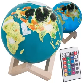   3d rgb globe éjszakai lámpák távirányítóval, 20 érintéses mód gyermekek számára
