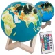 3d rgb globe éjszakai lámpák távirányítóval, 20 érintéses mód gyermekek számára