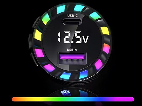 Autós töltő usb-c 14w és usb-a 15w a szivargyújtó aljzathoz