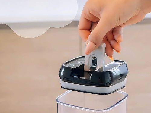 Konyhai élelmiszer-tároló edények tésztához, zárható edény, 4 darabos szett