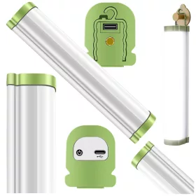   Led műhelylámpa mágneses kampóval univerzális újratölthető akkumulátor powerbankkal