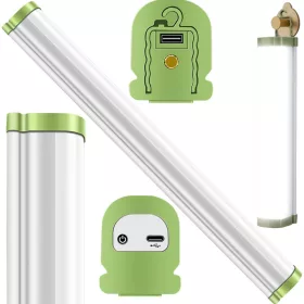   Led műhelylámpa mágneses kampóval univerzális újratölthető akkumulátor