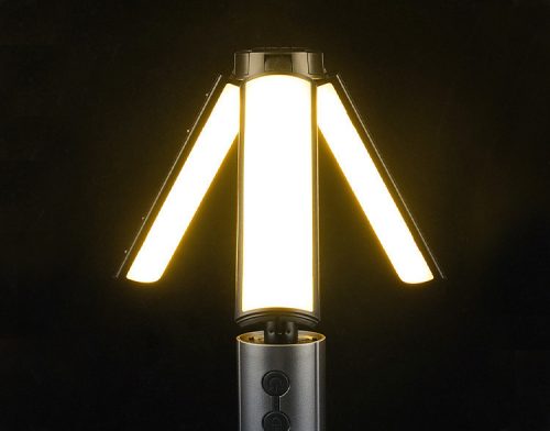 multifunkcionális teleszkópos led lámpa, zseblámpa, függőlámpa, állólámpa egyben