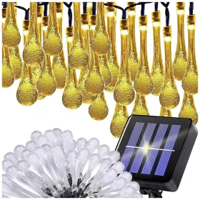   Napelemes fények kerti jégcsap füzér terasz erkély 50 led