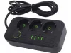 3 aljzatos tápcsatlakozó 3 aljzat 230v 2m 4x usb 1x ucb-c
