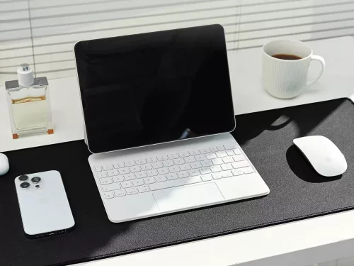 Gaming egér és egérpad xl 80x30 cm csúszásgátló fekete