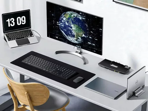 Gaming egérpad xxl 90x40 cm anti-slip fekete