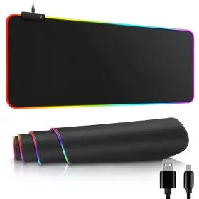   Gaming egérpad megvilágított rgb xl 80x30 egér alatt billentyűzet usb