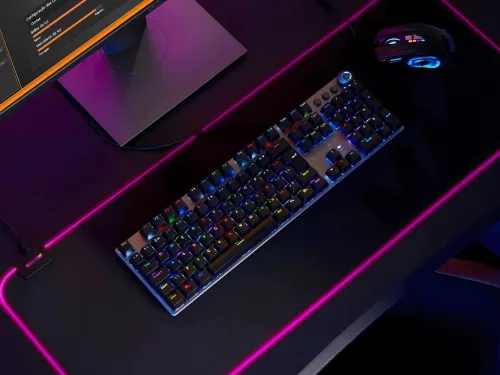Gaming egérpad megvilágított rgb xl 80x30 egér alatt billentyűzet usb