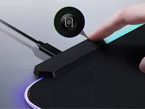 Gaming egérpad megvilágított rgb xl 80x30 egér alatt billentyűzet usb