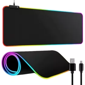   Gaming egérpad megvilágított rgb xxl 90x40 az egér billentyűzet alatt usb