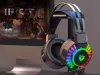 Gaming fejhallgató 7.1 rgb vezetékes fülhallgató mikrofonnal