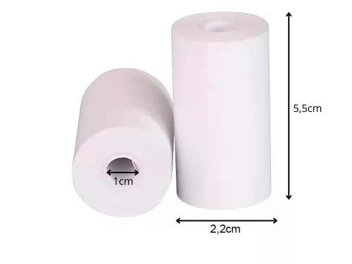 5db hőpapír utántöltő mini hőnyomtatóhoz nyomtatásś 55mm 5 tekercs