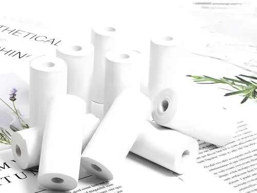 5db hőpapír utántöltő mini hőnyomtatóhoz nyomtatásś 55mm 5 tekercs