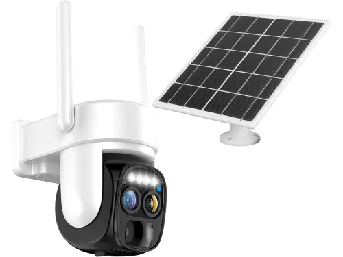 Napelemes kamera wifi ip kültéri forgó zoom mozgásérzékelő ip66