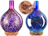 Levegő párásító aromaterápiás aroma diffúzor éjszakai fény rgb 3d