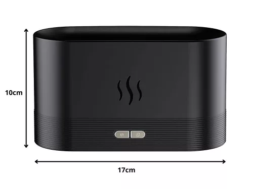 Levegő párásító usb diffúzor led rgb kandalló aroma köd tűz