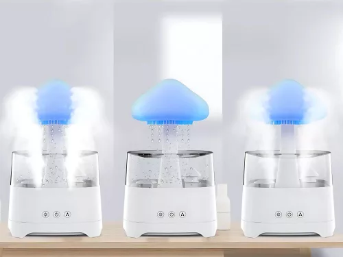 Párásító levegő diffúzor aromaterápia led fény rgb távirányító usb