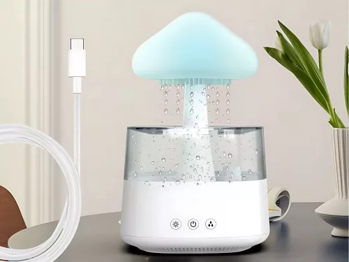 Párásító levegő diffúzor aromaterápia led fény rgb távirányító usb