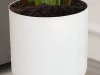 virágcserép lábakon álló, kerti, fehér 24 cm